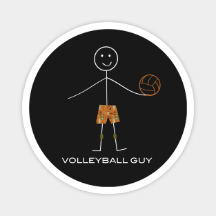 Funny Mens Volleyball Guy Magnet